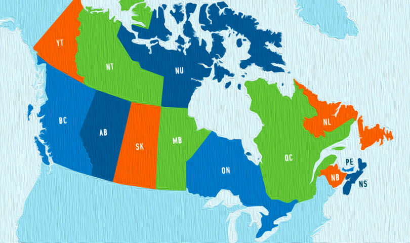 map of canada