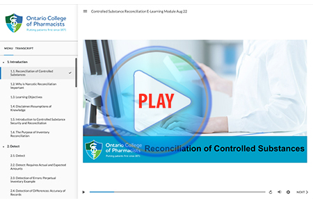 reconciliation of controlled substances module thumb with play