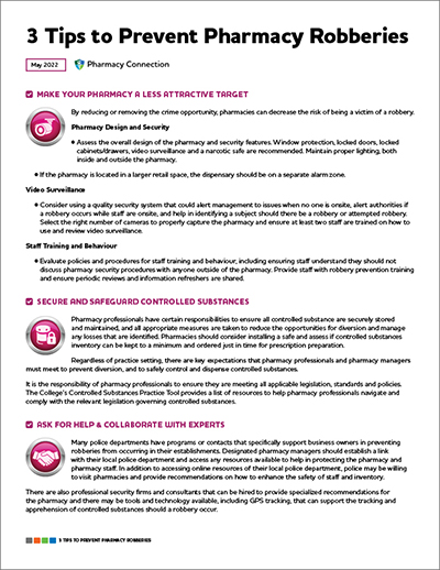 3 tips to prevent pharmacy robberies pdf thumbnail