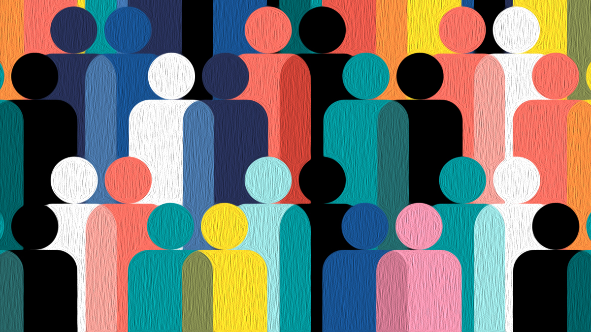 abstract image with people icons