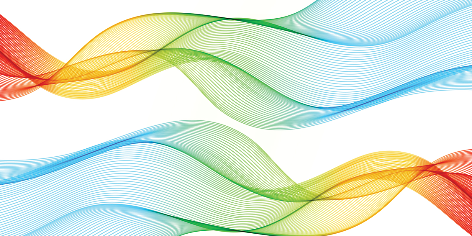 Framework banner - graphic image of colored lines