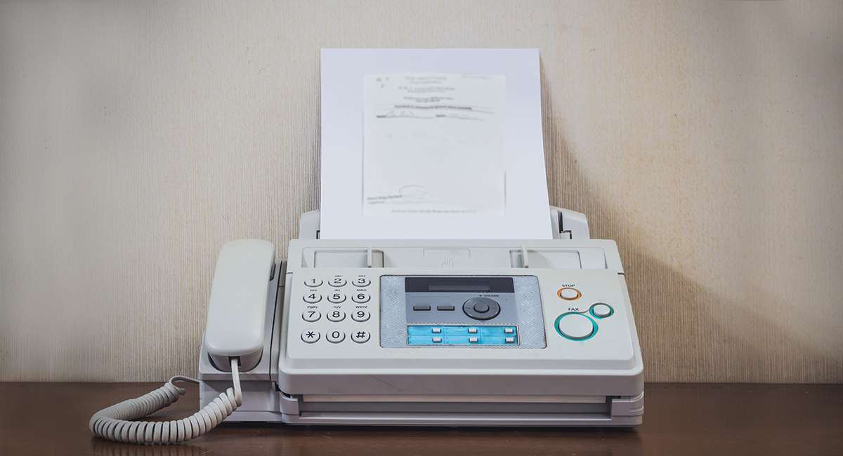 old fax machine