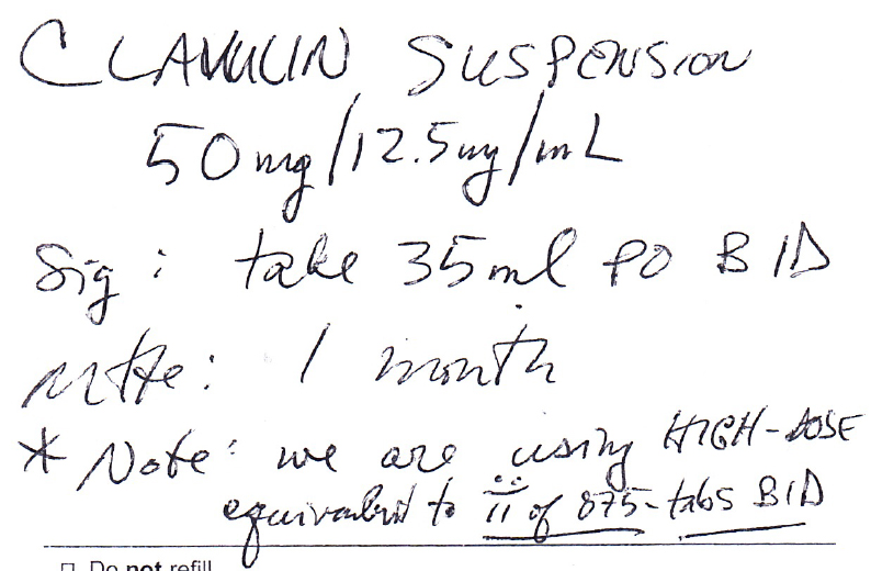 sample prescription