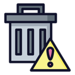 disposal warning icon