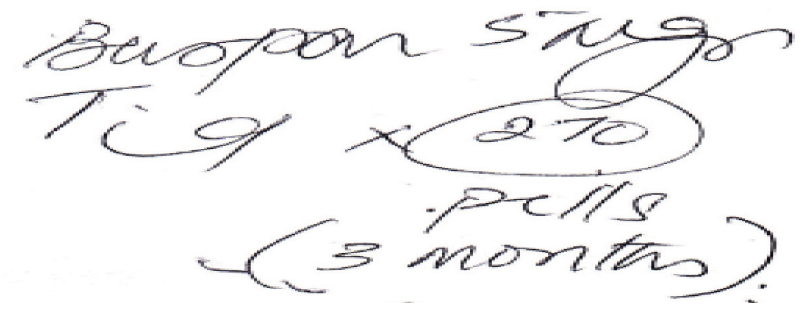 prescription example