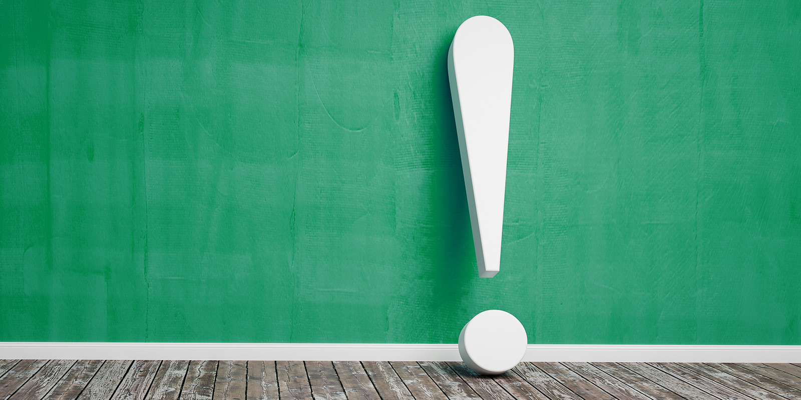 question mark on green background