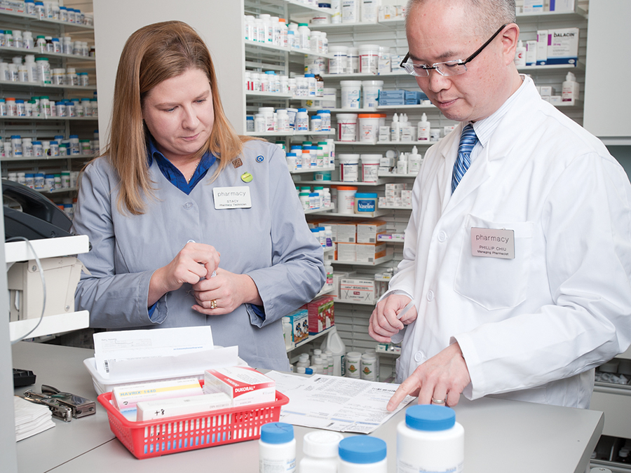 Phillip Chiu, R.Ph., and Stacy O’Neill, R.PhT. Zehrs Pharmacy, Keswick ON